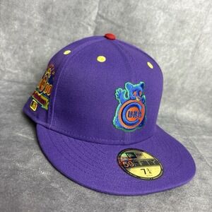 Chicago Cubs New Era‎ 59Fifty Hat Fitted 7 3/4 Purple All Star Wrigley Field NEW
